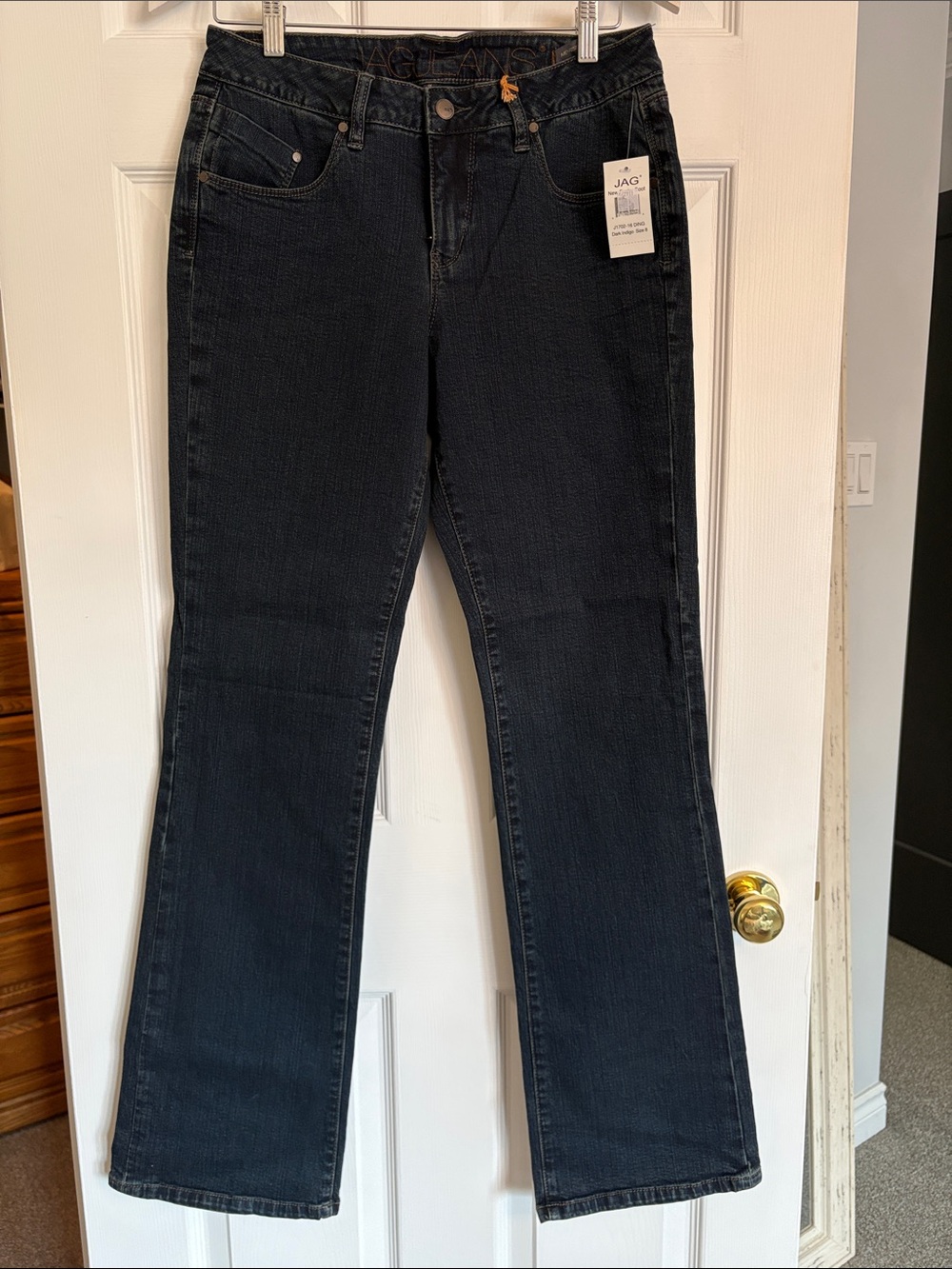 NWT JAG Women’s Dark Indigo Mid Rise Boot Leg Jeans